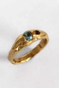 Amphitrite Blue Topaz Ring